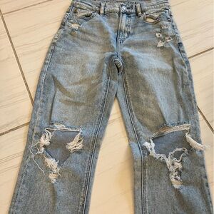Women’s American Eagle super high rise ankle straight jeans size 0